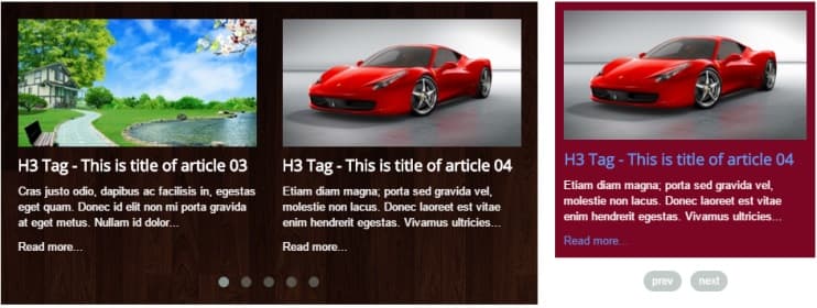 Vina Article Carousel