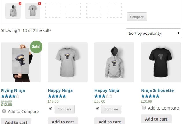 Compare Products with WooCommerce