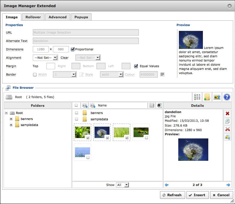 Image Manager Extended